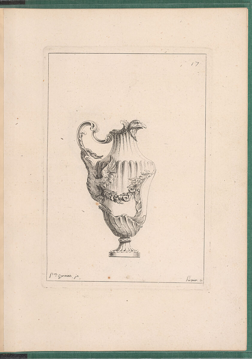 Elements d'Orfevrerie Divisés en deux Parties de Cinquante Feuilles, Pierre Germain (French, Villeneuve-lès-Avignon 1703–1783 Paris), Etching