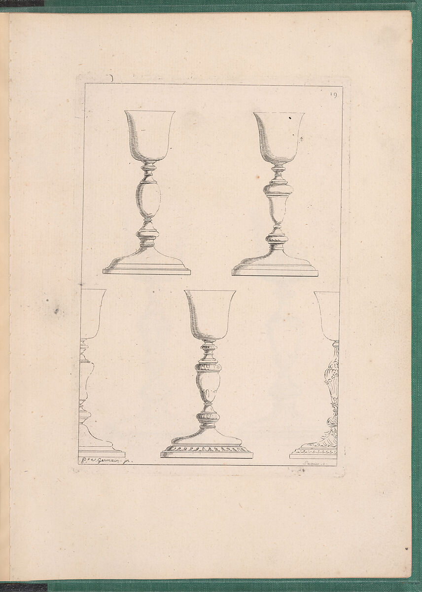 Elements d'Orfevrerie Divisés en deux Parties de Cinquante Feuilles, Pierre Germain (French, Villeneuve-lès-Avignon 1703–1783 Paris), Etching