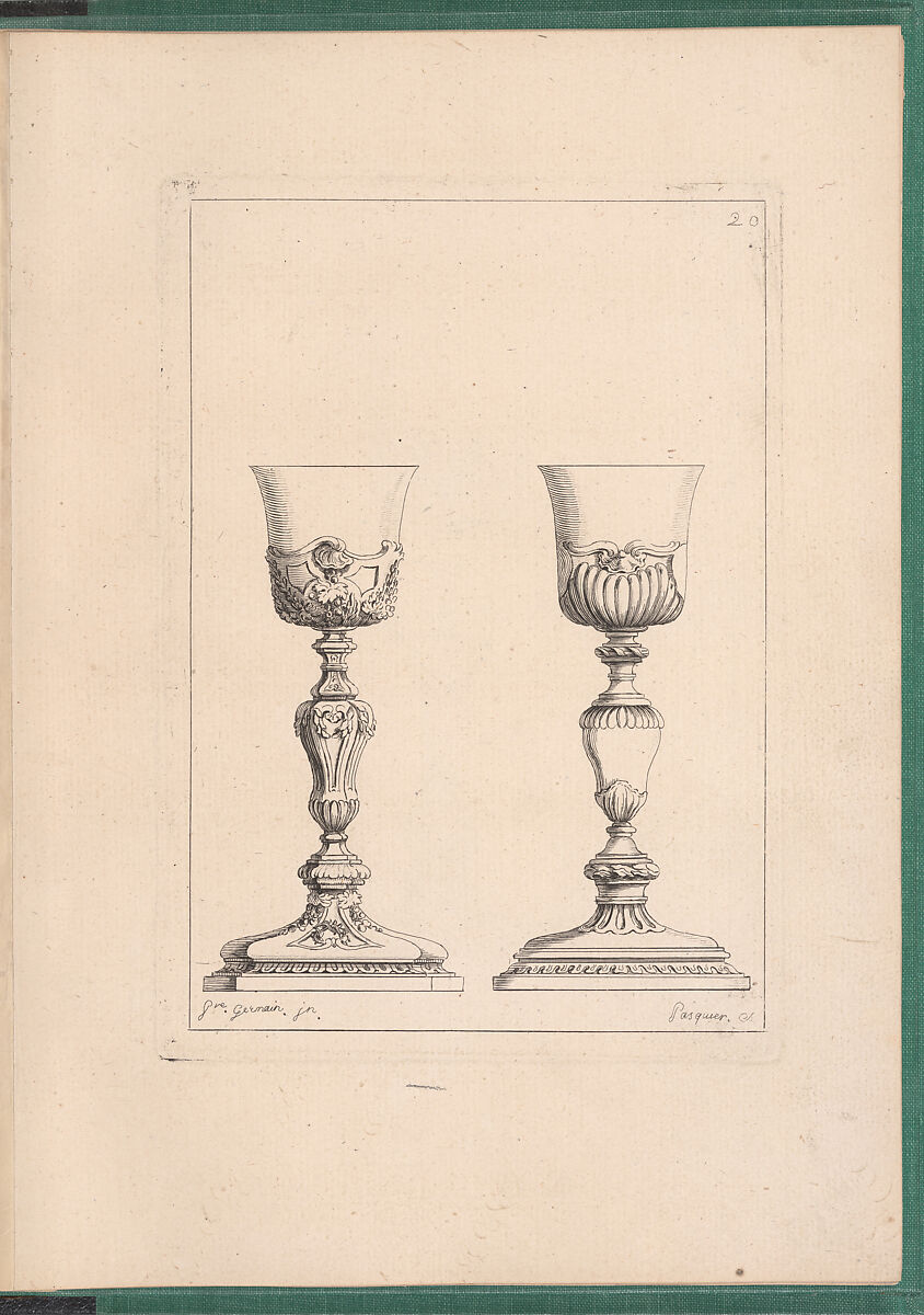 Elements d'Orfevrerie Divisés en deux Parties de Cinquante Feuilles, Pierre Germain (French, Villeneuve-lès-Avignon 1703–1783 Paris), Etching