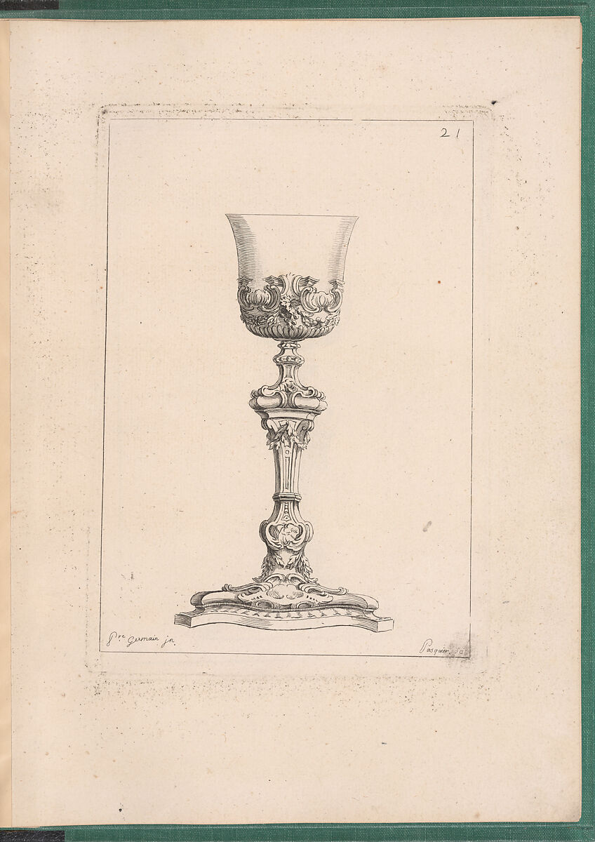 Elements d'Orfevrerie Divisés en deux Parties de Cinquante Feuilles, Pierre Germain (French, Villeneuve-lès-Avignon 1703–1783 Paris), Etching