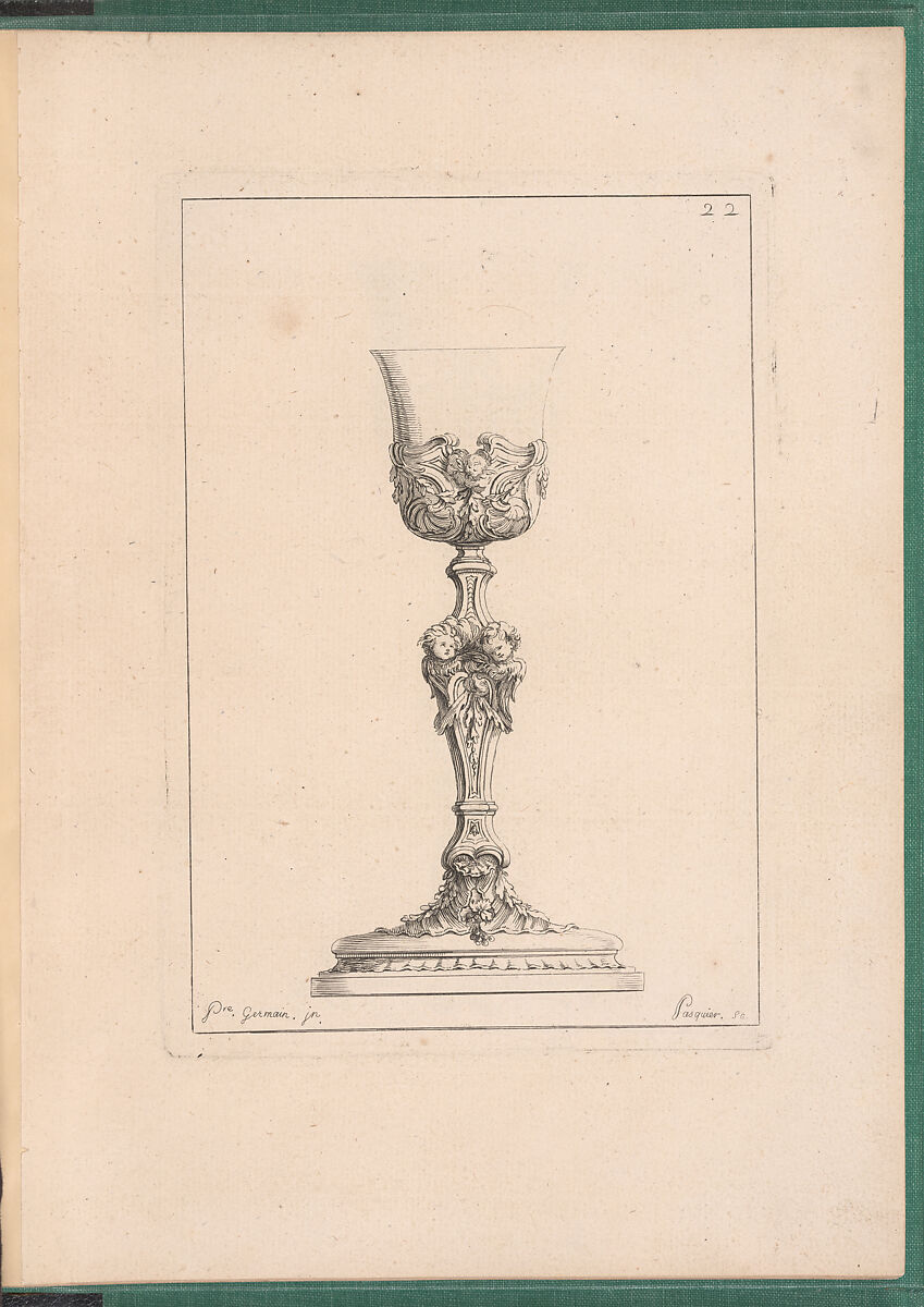 Elements d'Orfevrerie Divisés en deux Parties de Cinquante Feuilles, Pierre Germain (French, Villeneuve-lès-Avignon 1703–1783 Paris), Etching