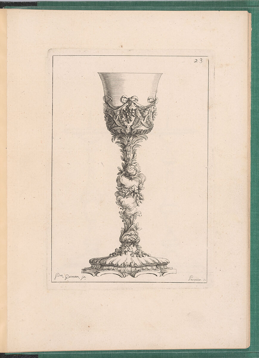 Elements d'Orfevrerie Divisés en deux Parties de Cinquante Feuilles, Pierre Germain (French, Villeneuve-lès-Avignon 1703–1783 Paris), Etching
