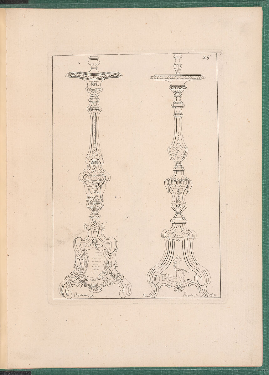 Elements d'Orfevrerie Divisés en deux Parties de Cinquante Feuilles, Pierre Germain (French, Villeneuve-lès-Avignon 1703–1783 Paris), Etching