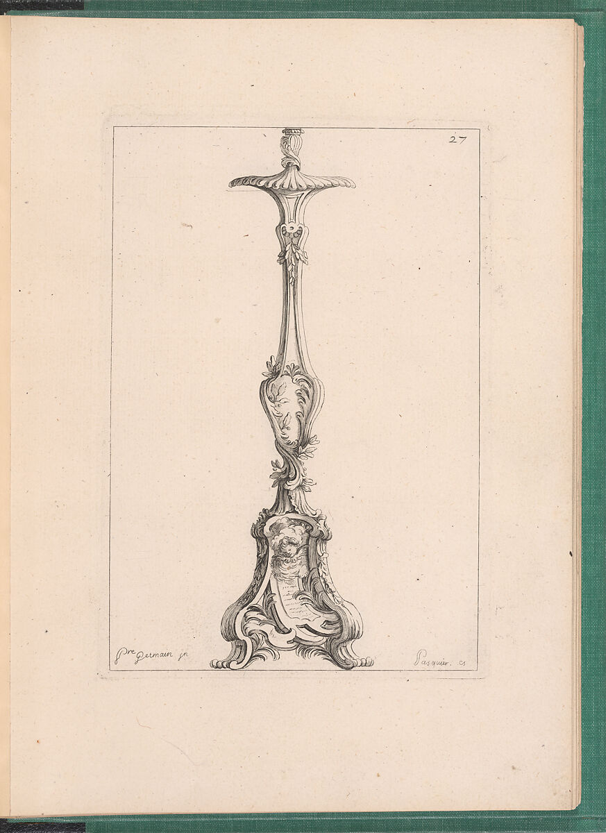 Elements d'Orfevrerie Divisés en deux Parties de Cinquante Feuilles, Pierre Germain (French, Villeneuve-lès-Avignon 1703–1783 Paris), Etching