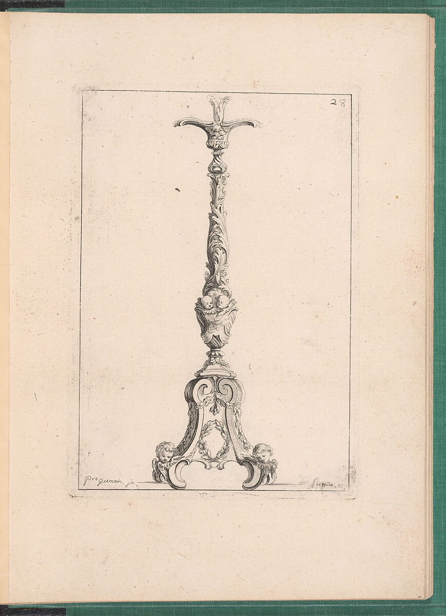Elements d'Orfevrerie Divisés en deux Parties de Cinquante Feuilles, Pierre Germain (French, Villeneuve-lès-Avignon 1703–1783 Paris), Etching