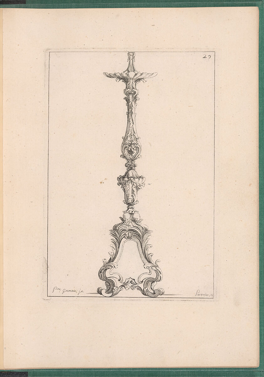 Elements d'Orfevrerie Divisés en deux Parties de Cinquante Feuilles, Pierre Germain (French, Villeneuve-lès-Avignon 1703–1783 Paris), Etching