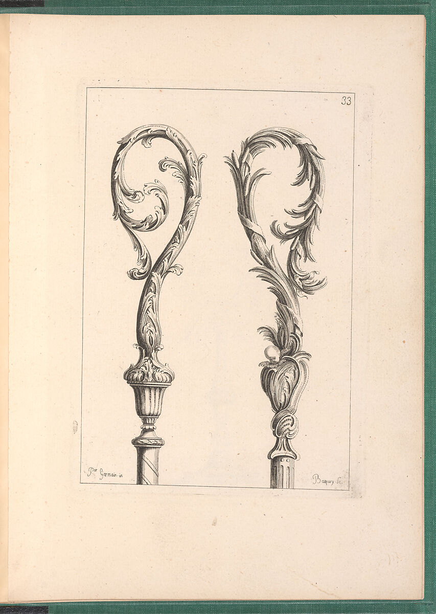 Elements d'Orfevrerie Divisés en deux Parties de Cinquante Feuilles, Pierre Germain (French, Villeneuve-lès-Avignon 1703–1783 Paris), Etching