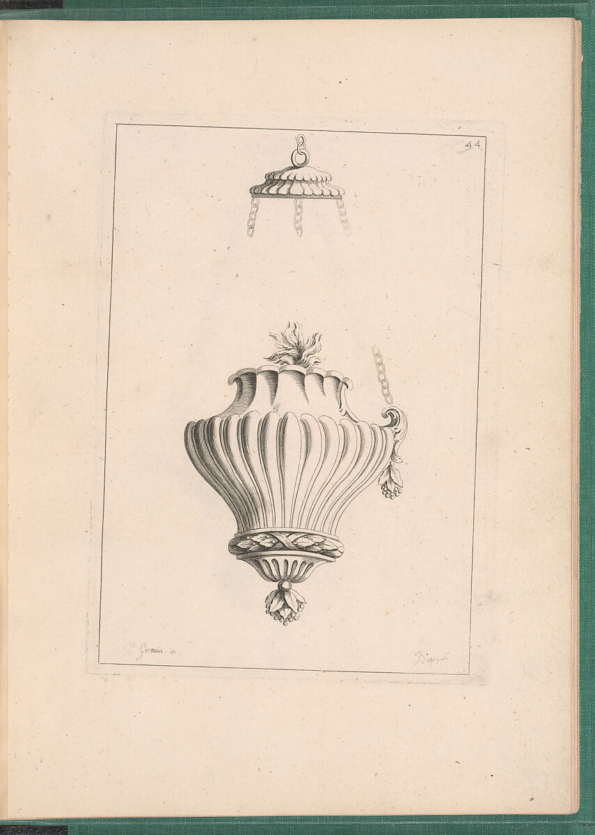 Elements d'Orfevrerie Divisés en deux Parties de Cinquante Feuilles, Pierre Germain (French, Villeneuve-lès-Avignon 1703–1783 Paris), Etching