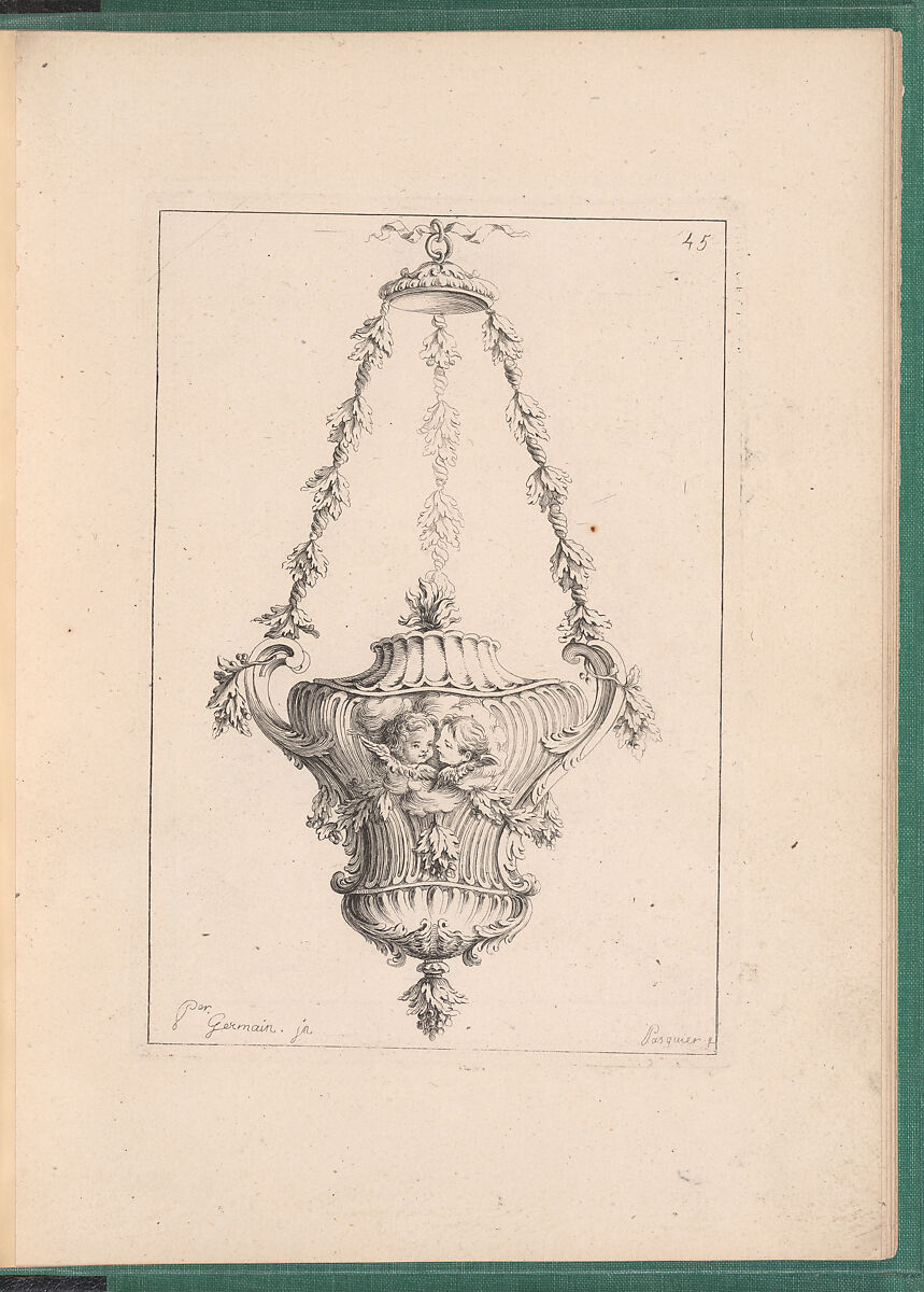 Elements d'Orfevrerie Divisés en deux Parties de Cinquante Feuilles, Pierre Germain (French, Villeneuve-lès-Avignon 1703–1783 Paris), Etching