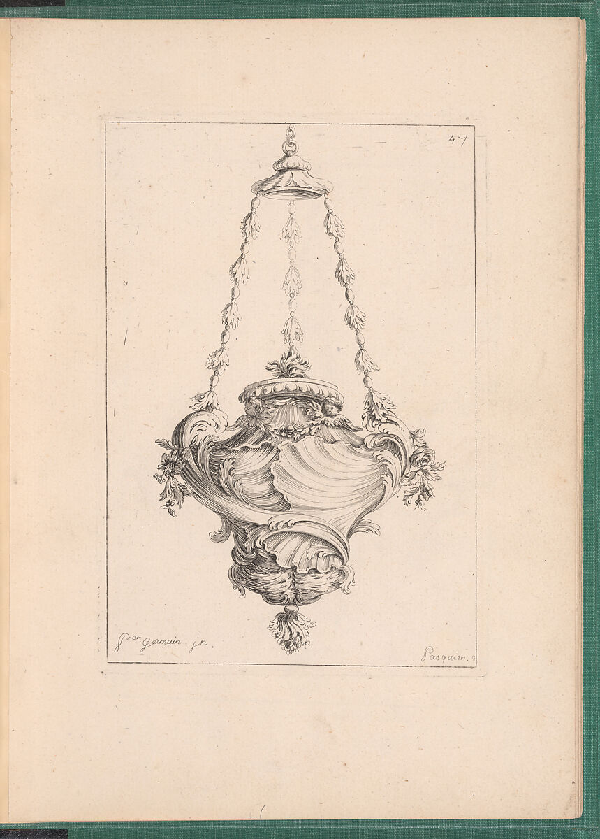Elements d'Orfevrerie Divisés en deux Parties de Cinquante Feuilles, Pierre Germain (French, Villeneuve-lès-Avignon 1703–1783 Paris), Etching