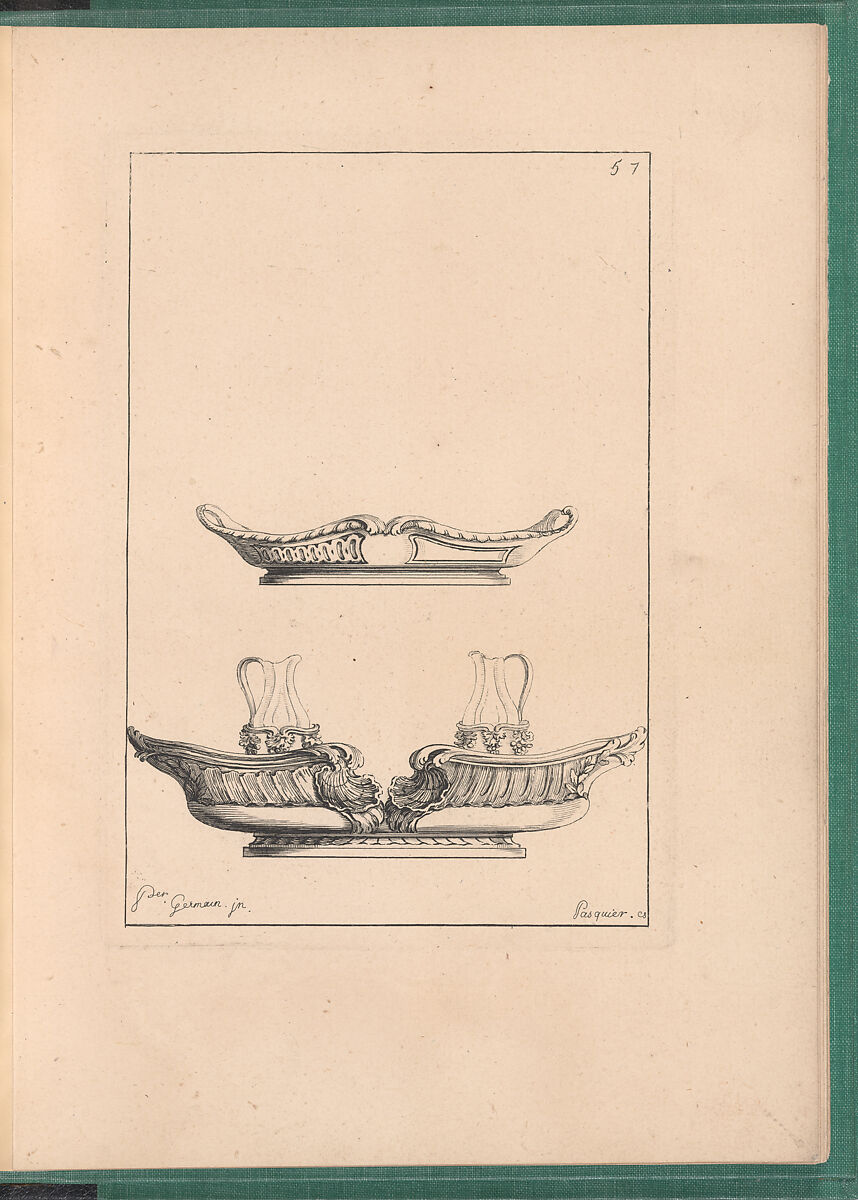 Elements d'Orfevrerie Divisés en deux Parties de Cinquante Feuilles, Pierre Germain (French, Villeneuve-lès-Avignon 1703–1783 Paris), Etching