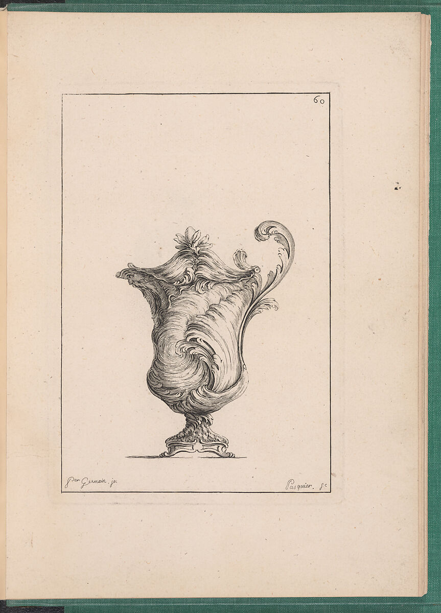 Elements d'Orfevrerie Divisés en deux Parties de Cinquante Feuilles, Pierre Germain (French, Villeneuve-lès-Avignon 1703–1783 Paris), Etching