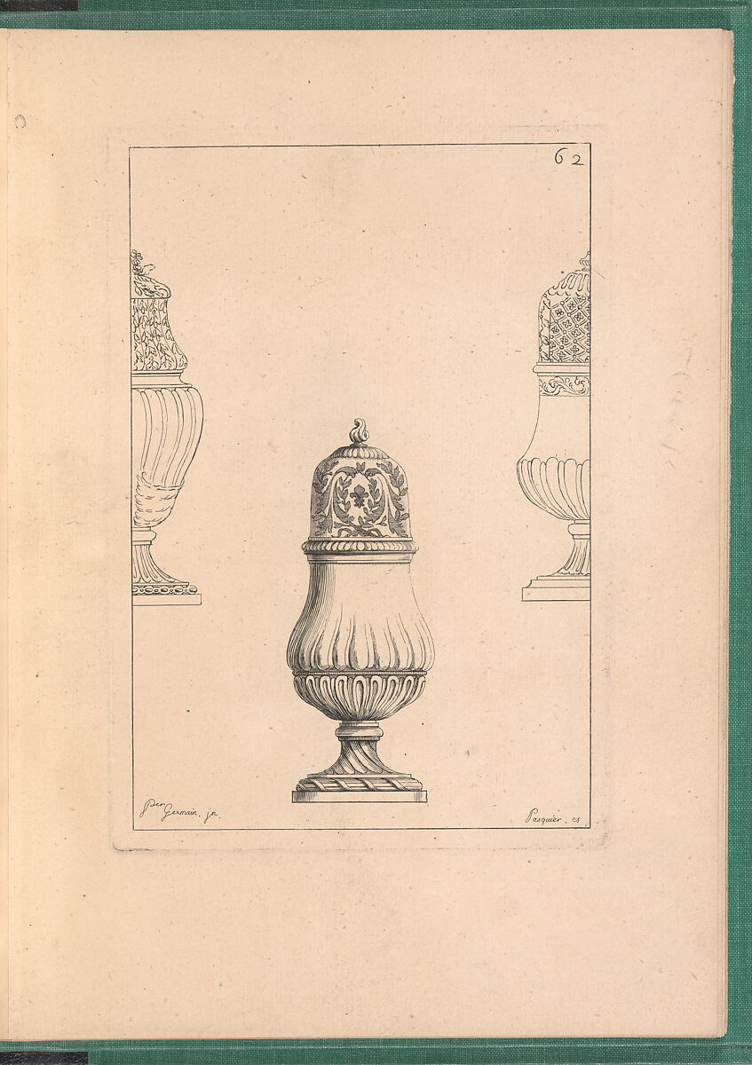 Elements d'Orfevrerie Divisés en deux Parties de Cinquante Feuilles, Pierre Germain (French, Villeneuve-lès-Avignon 1703–1783 Paris), Etching