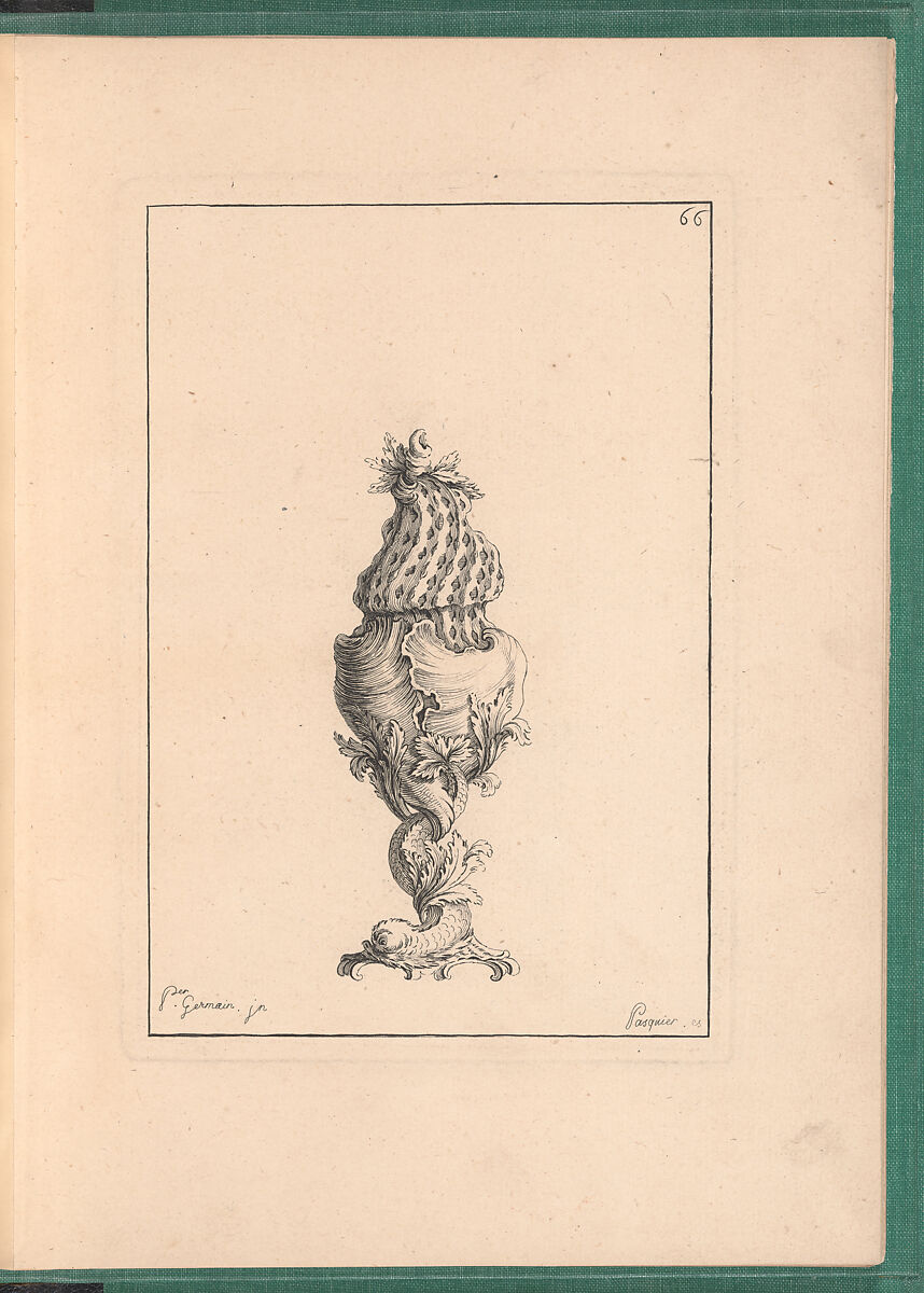 Elements d'Orfevrerie Divisés en deux Parties de Cinquante Feuilles, Pierre Germain (French, Villeneuve-lès-Avignon 1703–1783 Paris), Etching