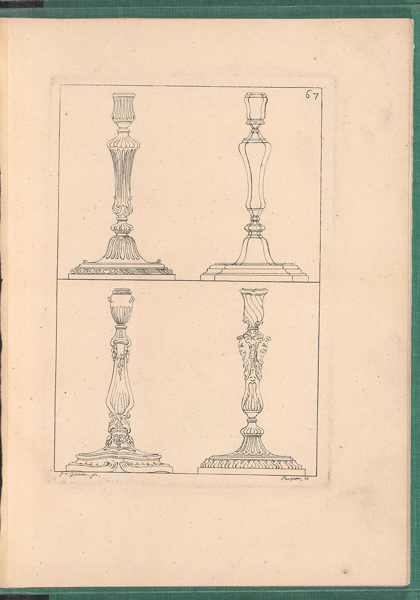 Elements d'Orfevrerie Divisés en deux Parties de Cinquante Feuilles, Pierre Germain (French, Villeneuve-lès-Avignon 1703–1783 Paris), Etching