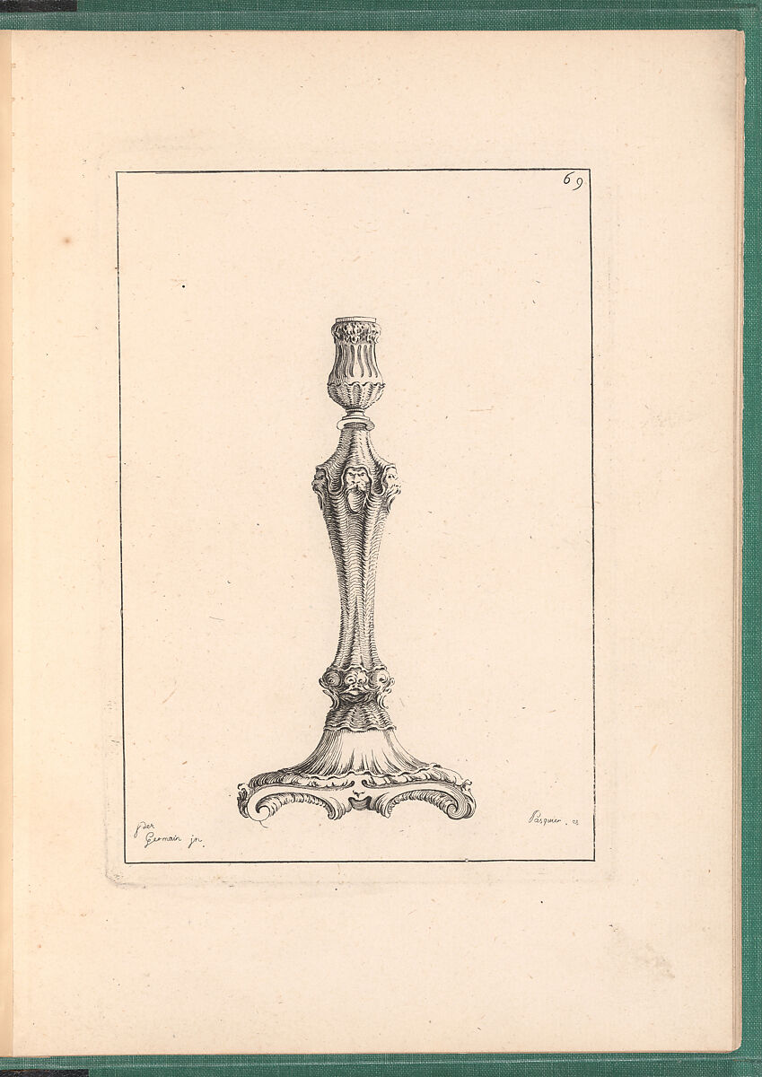 Elements d'Orfevrerie Divisés en deux Parties de Cinquante Feuilles, Pierre Germain (French, Villeneuve-lès-Avignon 1703–1783 Paris), Etching