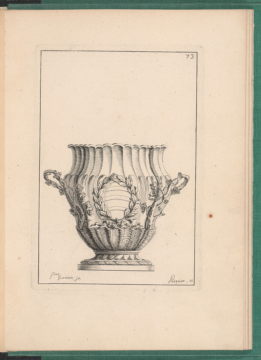 Elements d'Orfevrerie Divisés en deux Parties de Cinquante Feuilles, Pierre Germain (French, Villeneuve-lès-Avignon 1703–1783 Paris), Etching