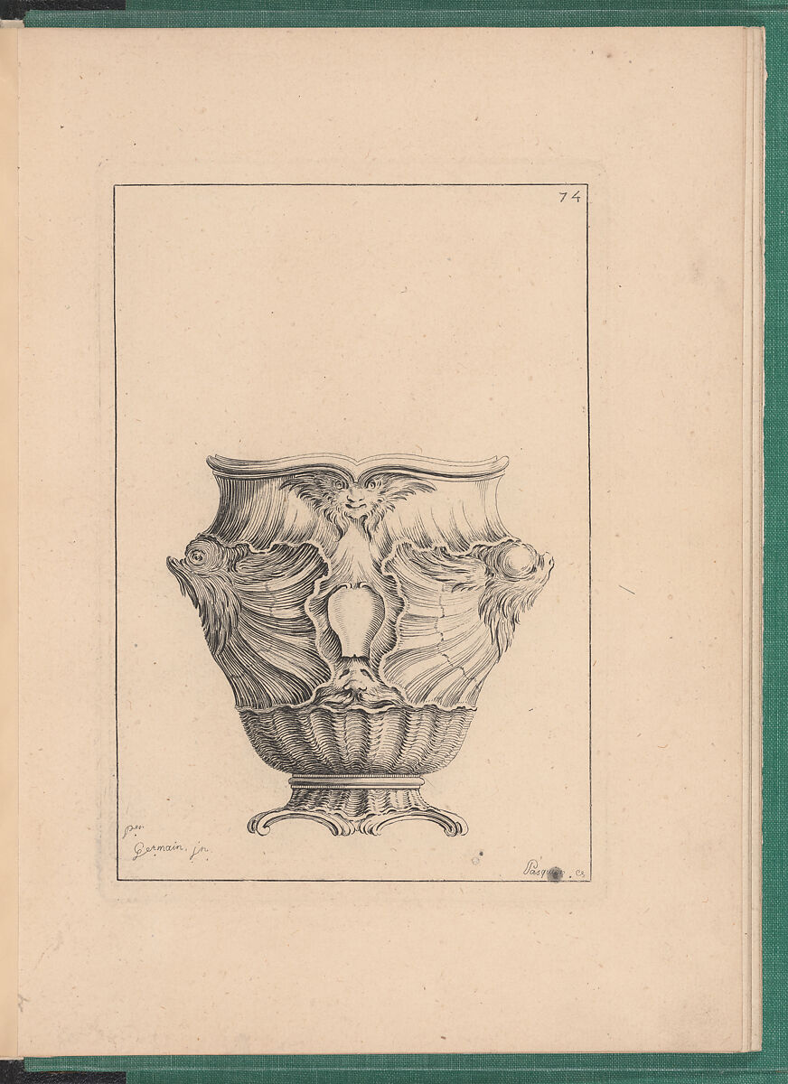 Elements d'Orfevrerie Divisés en deux Parties de Cinquante Feuilles, Pierre Germain (French, Villeneuve-lès-Avignon 1703–1783 Paris), Etching