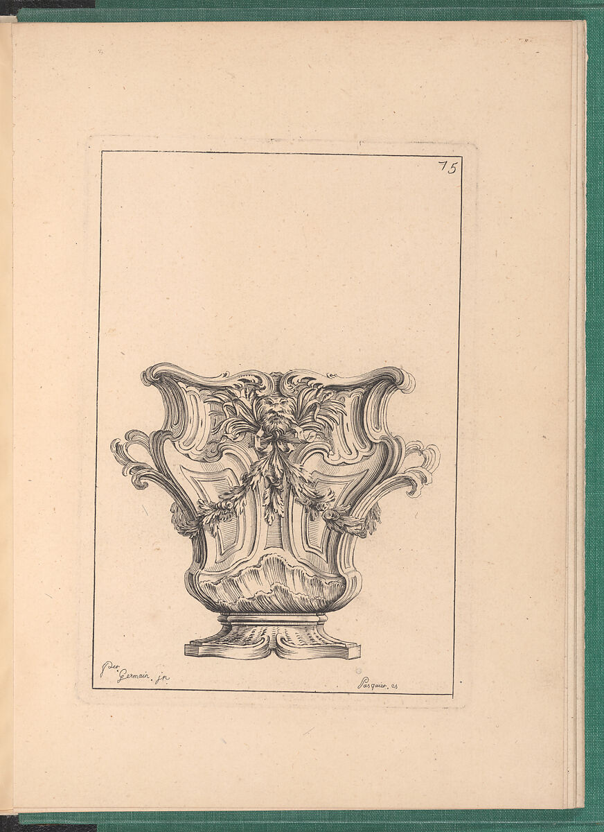 Elements d'Orfevrerie Divisés en deux Parties de Cinquante Feuilles, Pierre Germain (French, Villeneuve-lès-Avignon 1703–1783 Paris), Etching