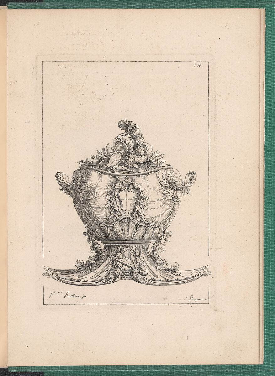 Elements d'Orfevrerie Divisés en deux Parties de Cinquante Feuilles, Pierre Germain (French, Villeneuve-lès-Avignon 1703–1783 Paris), Etching