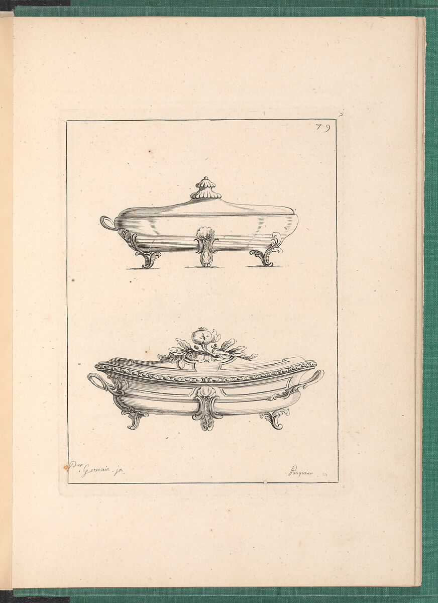 Elements d'Orfevrerie Divisés en deux Parties de Cinquante Feuilles, Pierre Germain (French, Villeneuve-lès-Avignon 1703–1783 Paris), Etching