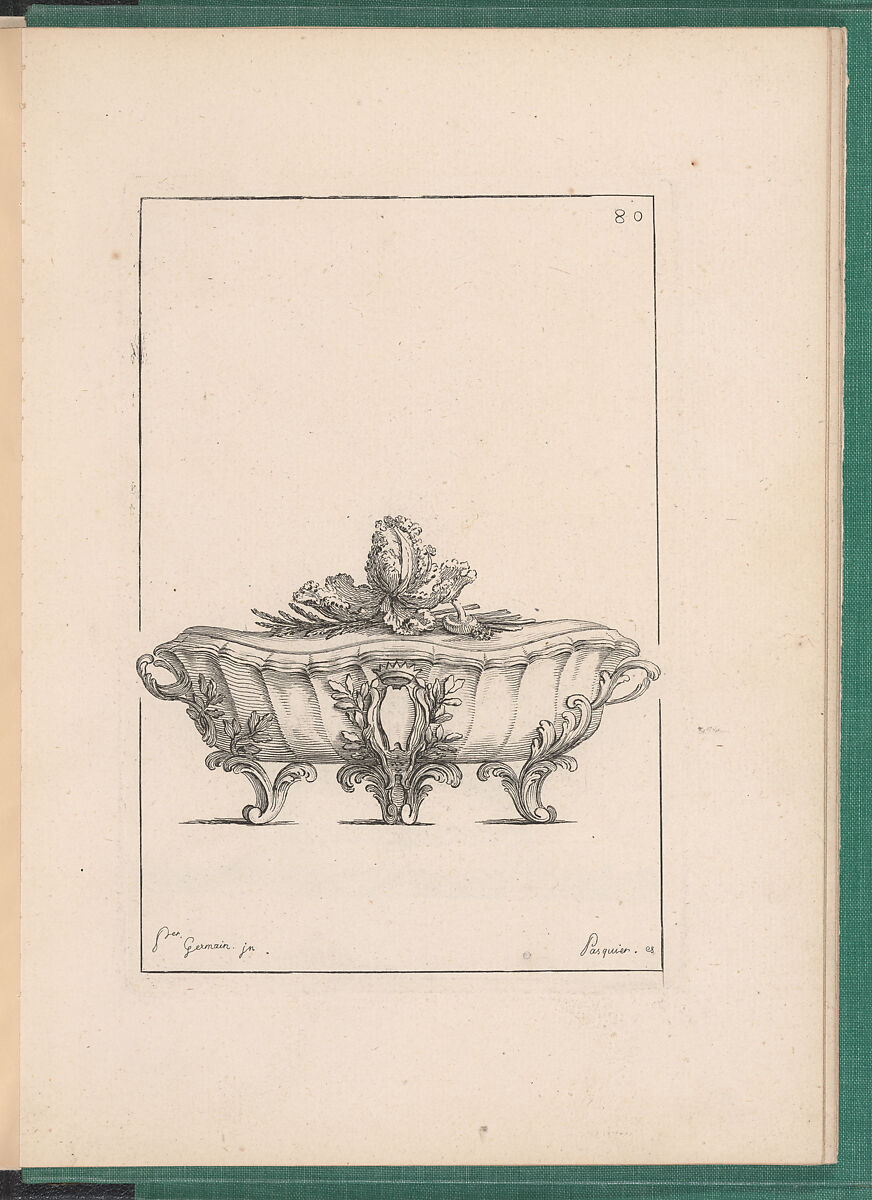 Elements d'Orfevrerie Divisés en deux Parties de Cinquante Feuilles, Pierre Germain (French, Villeneuve-lès-Avignon 1703–1783 Paris), Etching