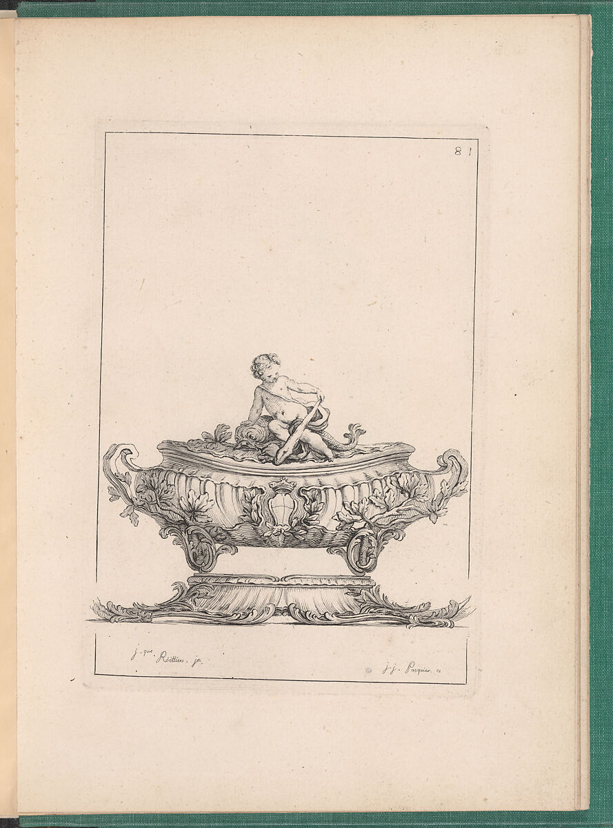 Elements d'Orfevrerie Divisés en deux Parties de Cinquante Feuilles, Pierre Germain (French, Villeneuve-lès-Avignon 1703–1783 Paris), Etching