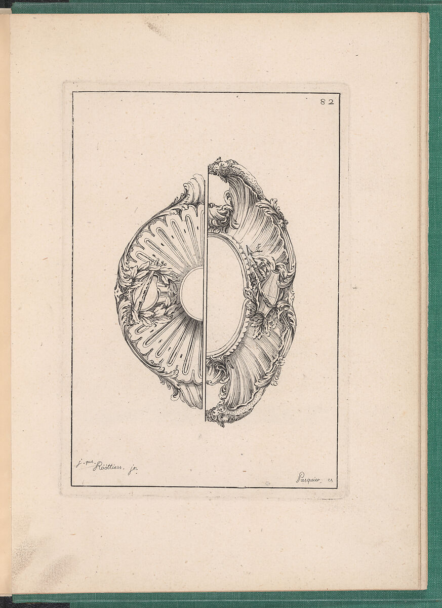 Elements d'Orfevrerie Divisés en deux Parties de Cinquante Feuilles, Pierre Germain (French, Villeneuve-lès-Avignon 1703–1783 Paris), Etching