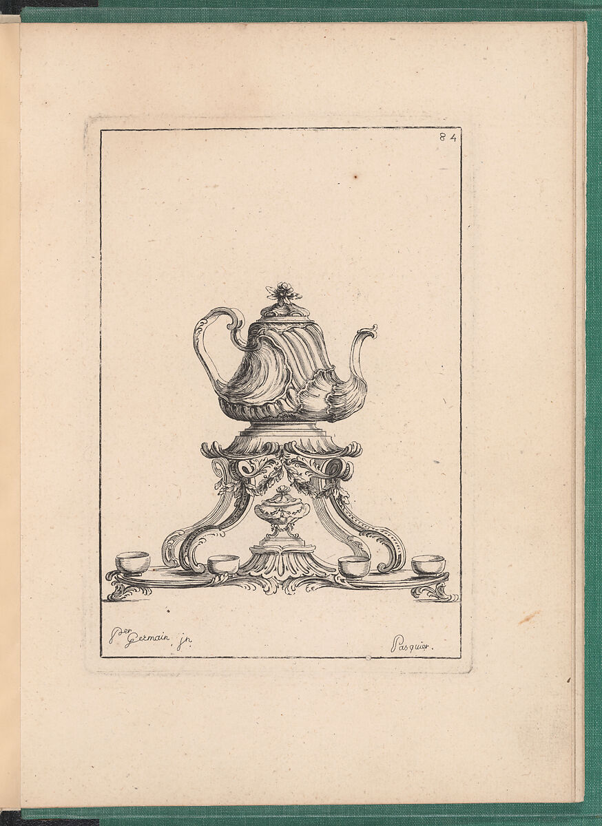 Elements d'Orfevrerie Divisés en deux Parties de Cinquante Feuilles, Pierre Germain (French, Villeneuve-lès-Avignon 1703–1783 Paris), Etching