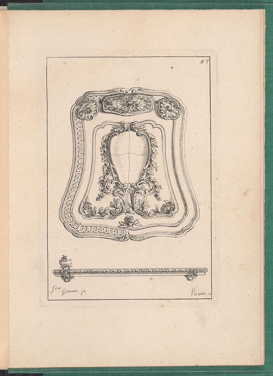 Elements d'Orfevrerie Divisés en deux Parties de Cinquante Feuilles, Pierre Germain (French, Villeneuve-lès-Avignon 1703–1783 Paris), Etching