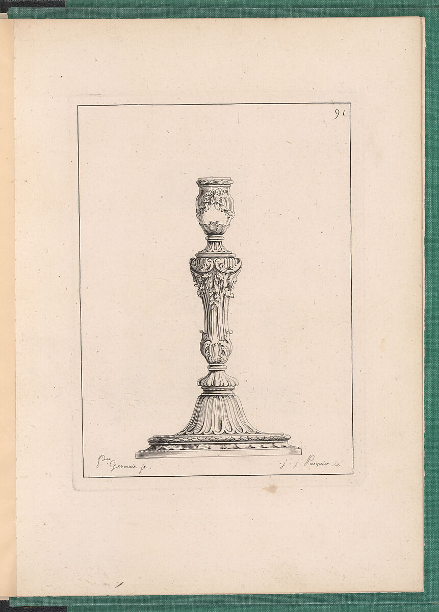 Elements d'Orfevrerie Divisés en deux Parties de Cinquante Feuilles, Pierre Germain (French, Villeneuve-lès-Avignon 1703–1783 Paris), Etching