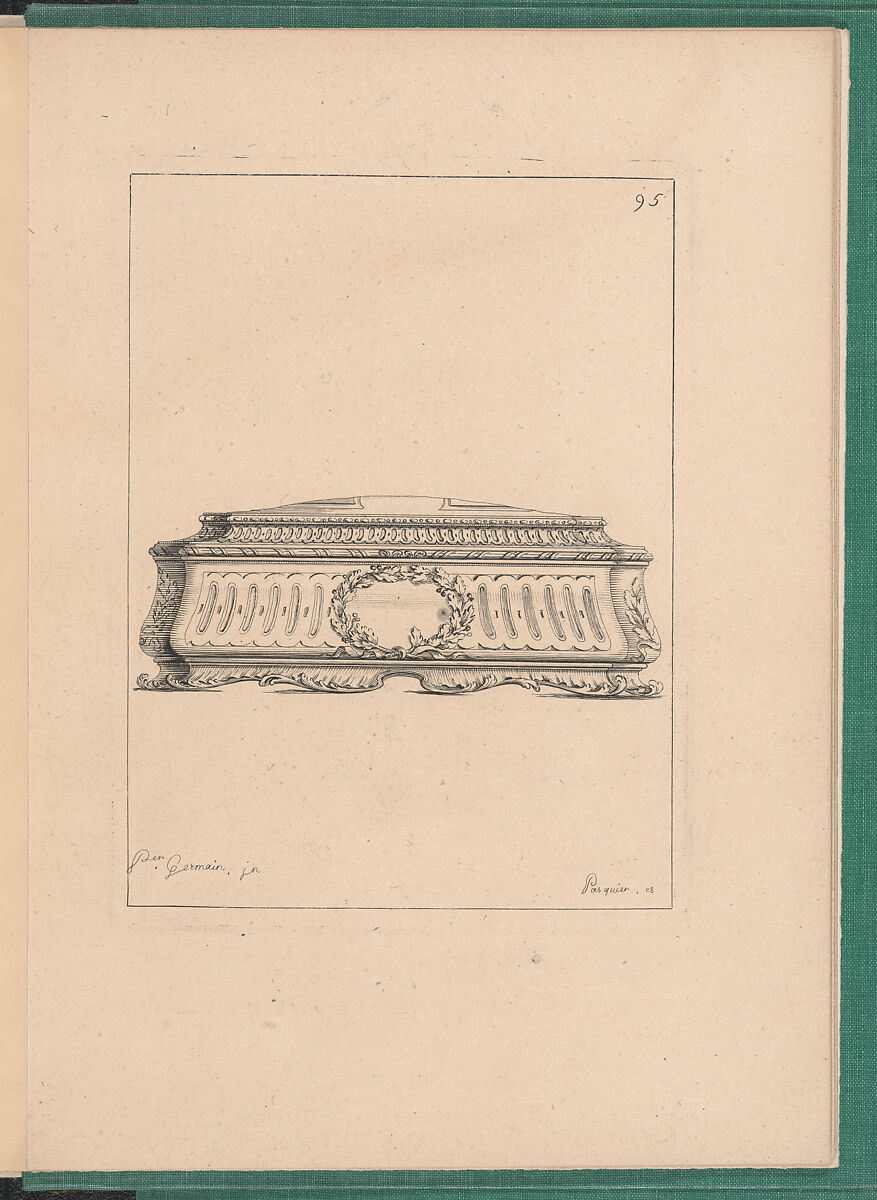 Elements d'Orfevrerie Divisés en deux Parties de Cinquante Feuilles, Pierre Germain (French, Villeneuve-lès-Avignon 1703–1783 Paris), Etching