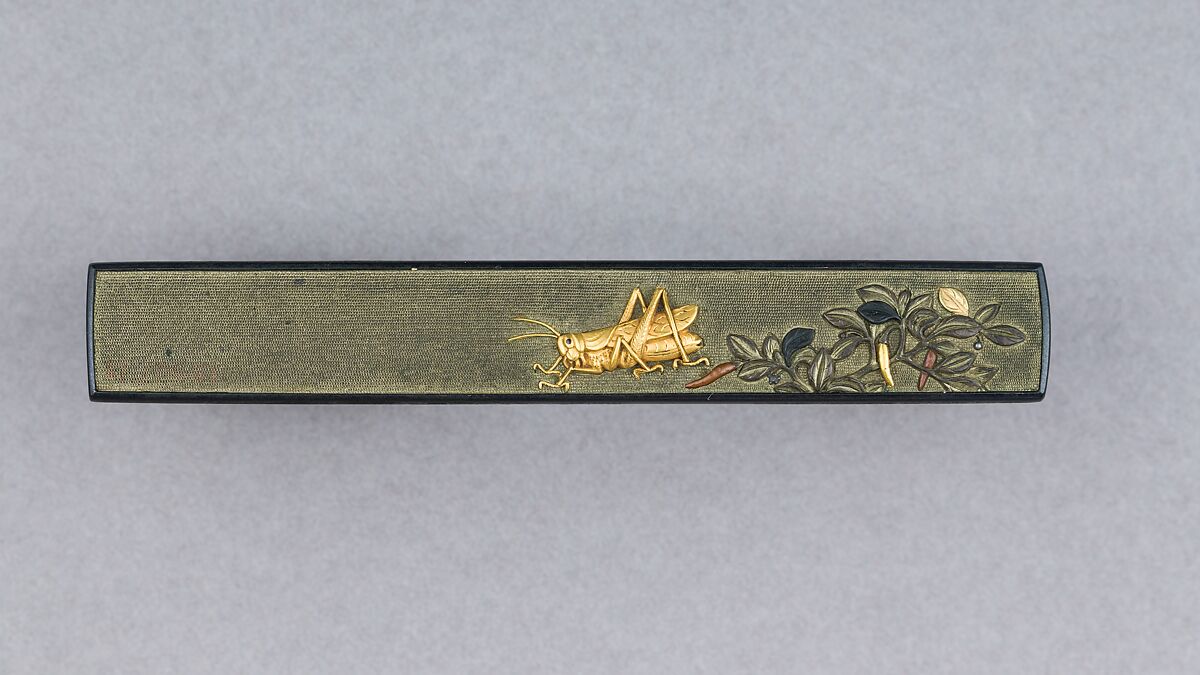 Knife Handle (Kozuka), Copper-silver alloy (shibuichi), gold, copper-gold alloy (shakudō), copper, Japanese 