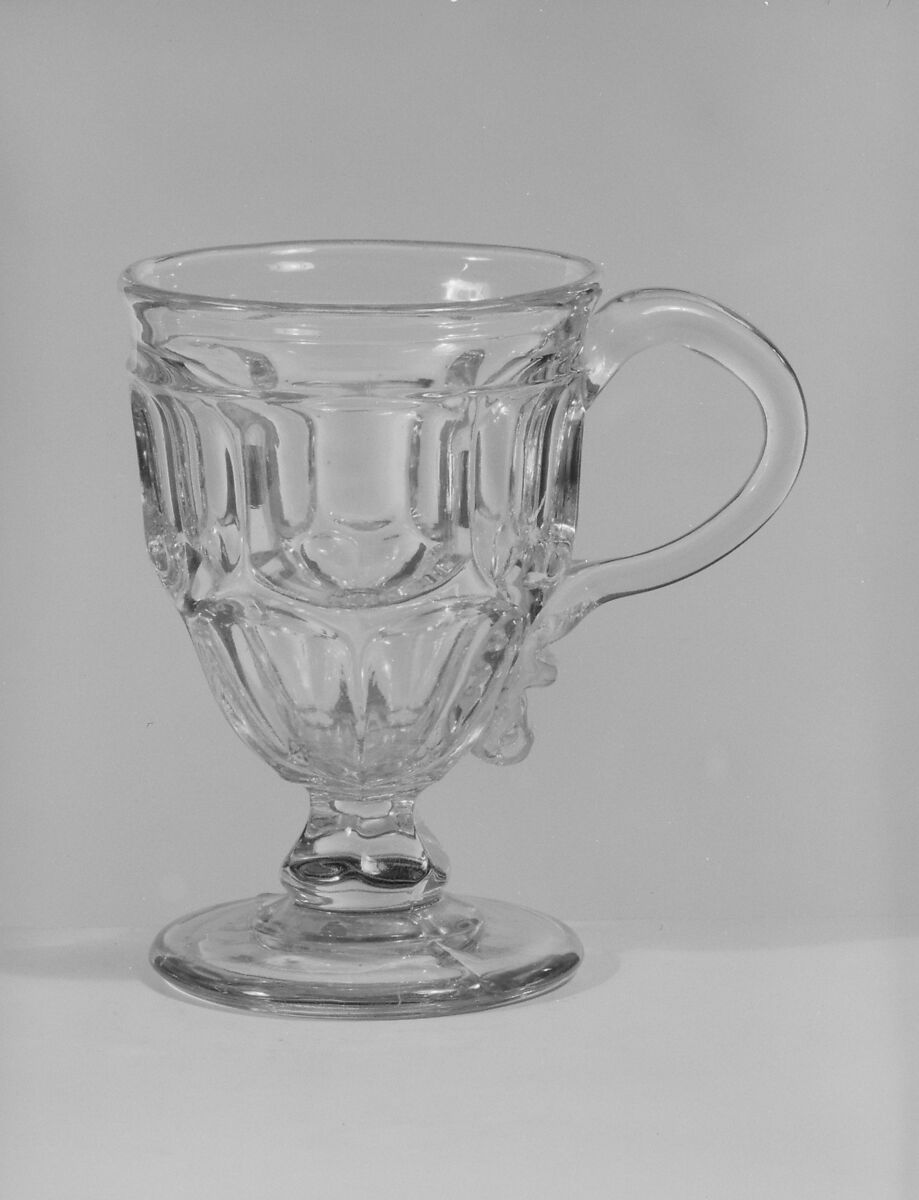 Egg Cup, Pressed glass, American 