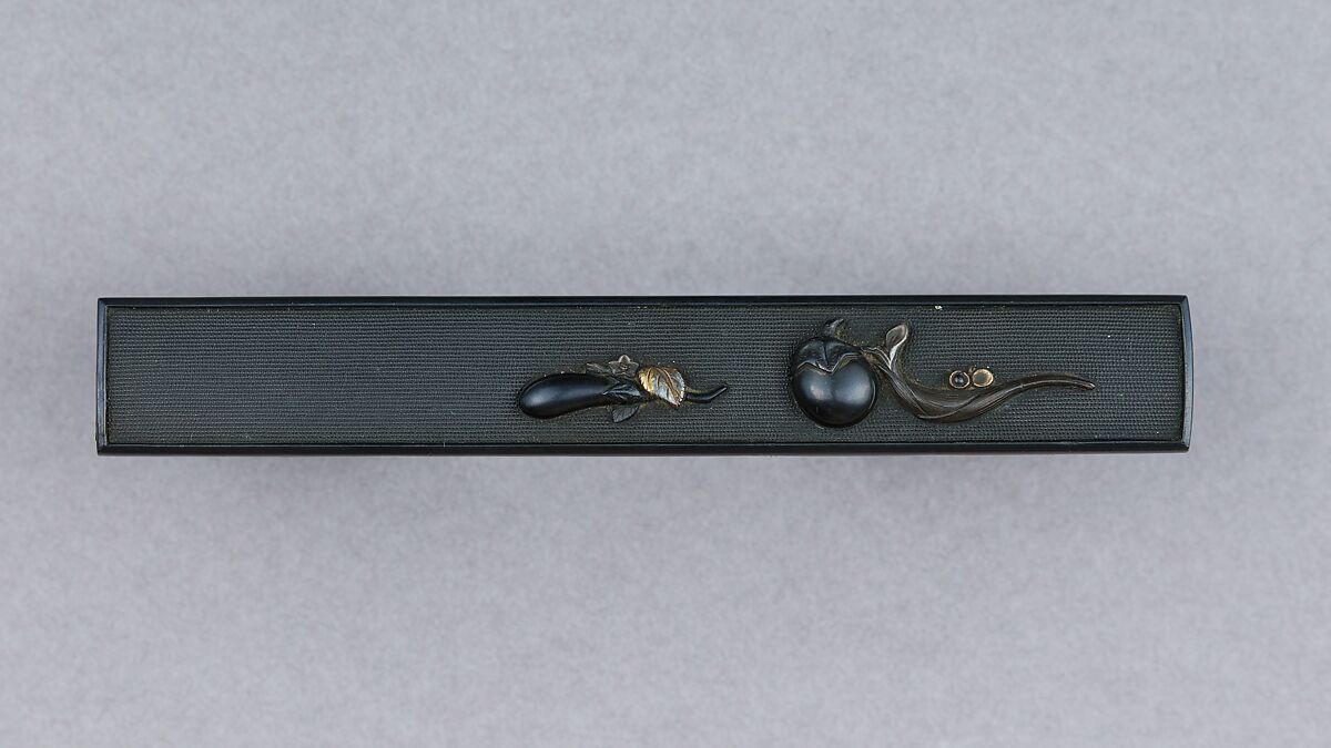 Knife Handle (Kozuka), Copper-gold alloy (shakudō), copper-silver alloy (shibuichi), gold, silver, Japanese 