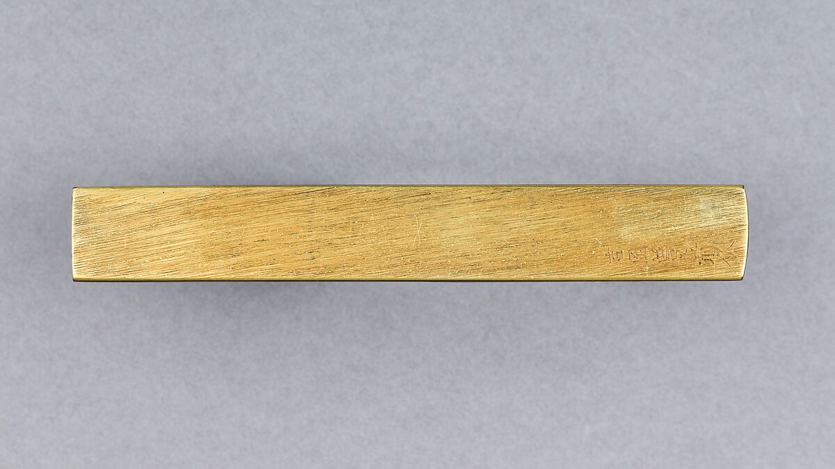 Knife Handle (Kozuka), Copper-gold alloy (shakudō), copper-silver alloy (shibuichi), gold, silver, Japanese