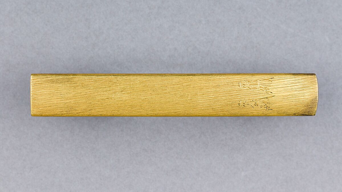 Knife Handle (Kozuka), Copper-gold alloy (shakudō), copper-silver alloy (shibuichi), gold, silver, Japanese