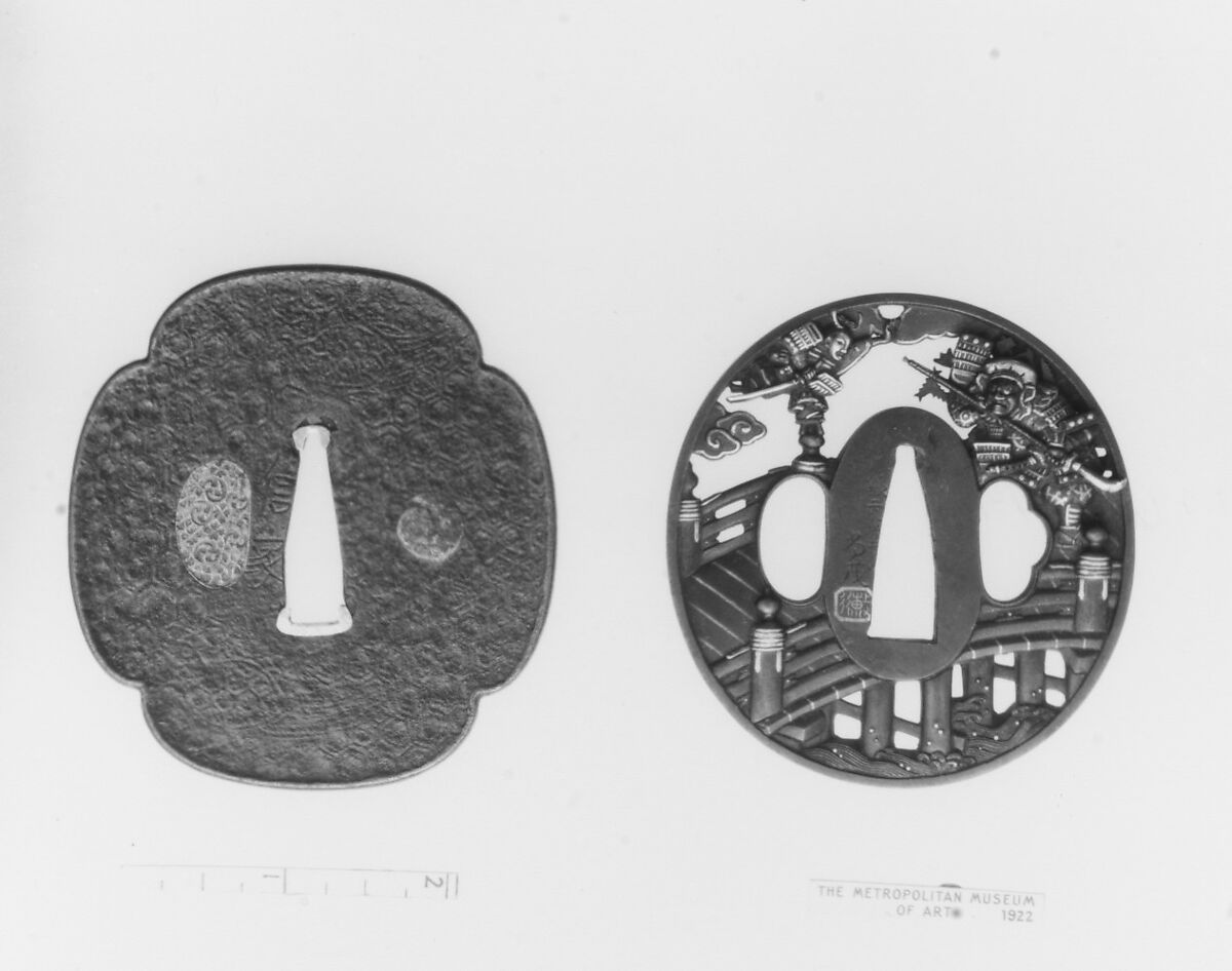 Sword Guard (Tsuba), Iron, silver, gold, copper, Japanese