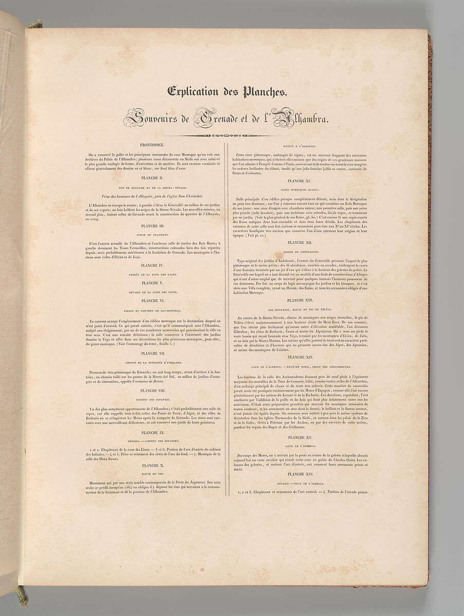 Mosquée de Cordoue and La Giralda et l'Alcazar de Séville, Joseph-Philibert Girault de Prangey (French, 1804–1892), Color lithographs