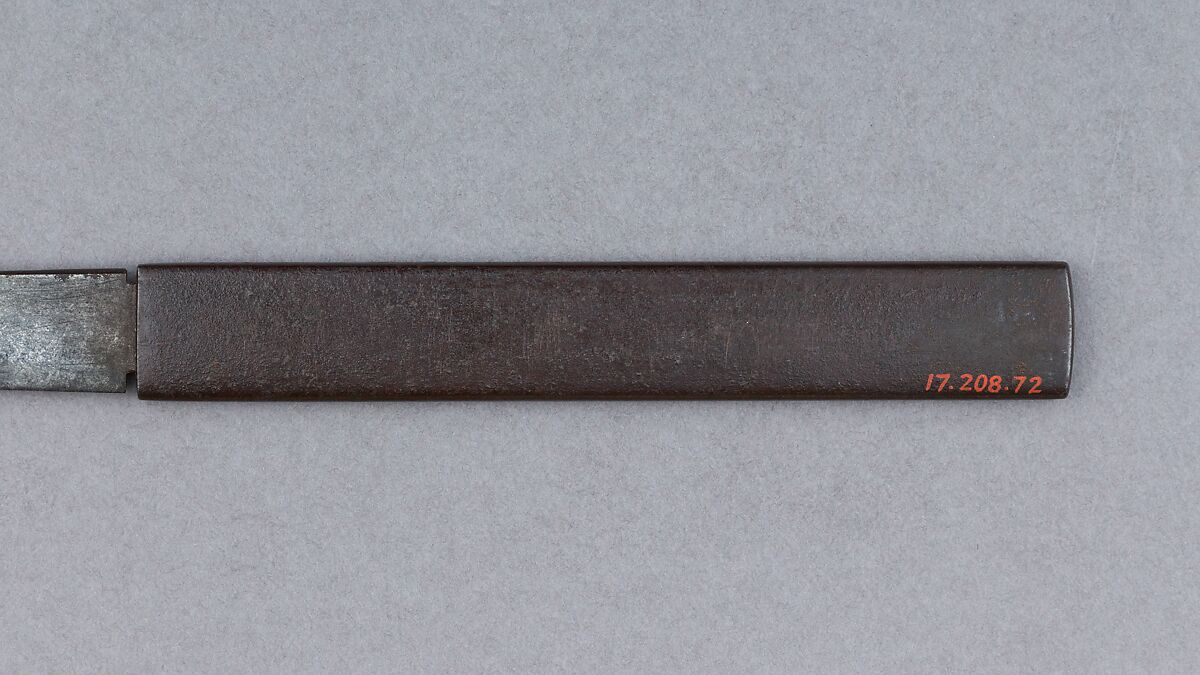 Knife Handle (Kozuka) with Blade, Copper, gold, copper-gold alloy (shakudō), steel, Japanese