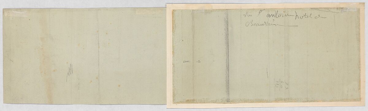 Design for a Frieze with Putti and Garland (related to the Arc du Carrousel), Anonymous, French, 19th century, Pen and black ink over graphite