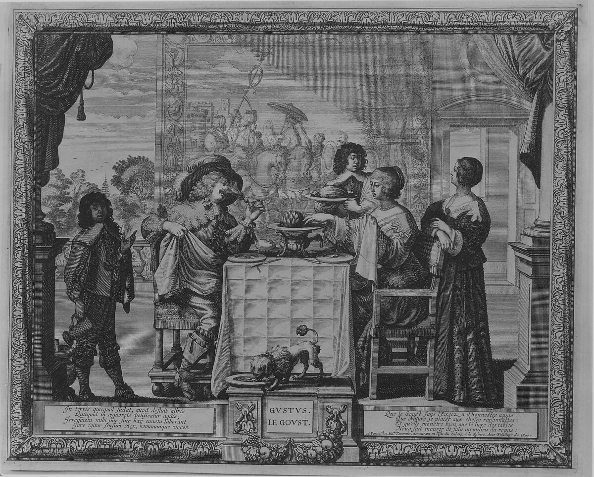 Taste, Abraham Bosse (French, Tours 1602/04–1676 Paris), Etching