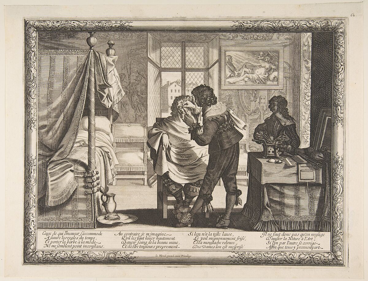 The Barber, Abraham Bosse (French, Tours 1602/04–1676 Paris), Etching; first state of two (Duplessis) 
