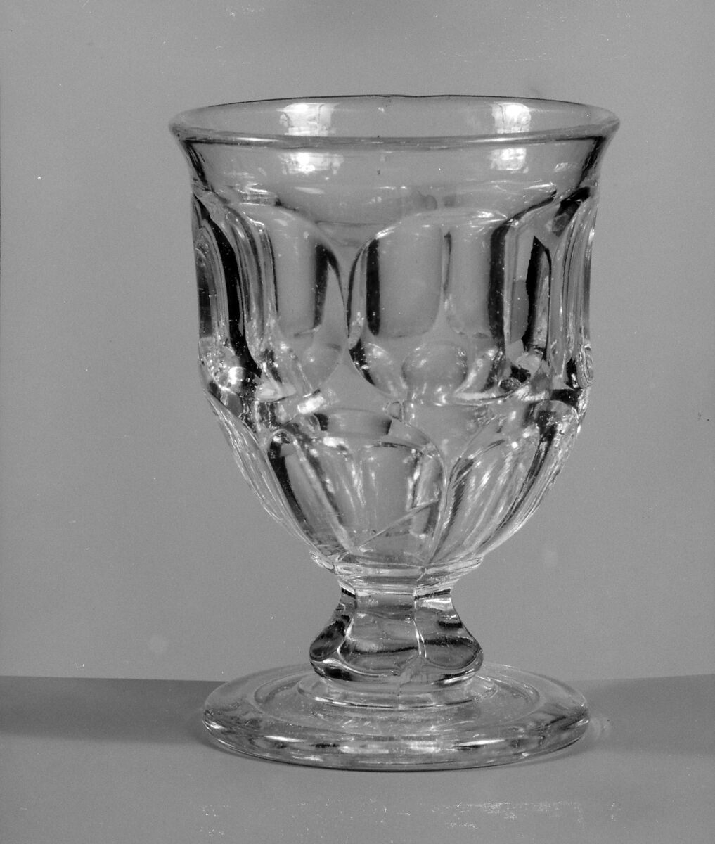 Egg Cup, Pressed glass, American 