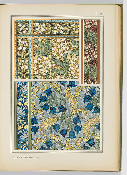 Plants and Their Application to Ornament... in twelve monthly parts, Eugène-Samuel Grasset (French, born Switzerland, Lausanne 1841–1917 Paris), Illustrations: color lithograph