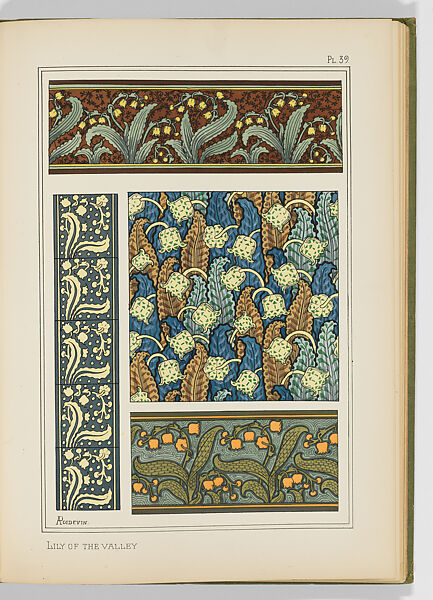 Plants and Their Application to Ornament... in twelve monthly parts, Eugène-Samuel Grasset (French, born Switzerland, Lausanne 1841–1917 Paris), Illustrations: color lithograph