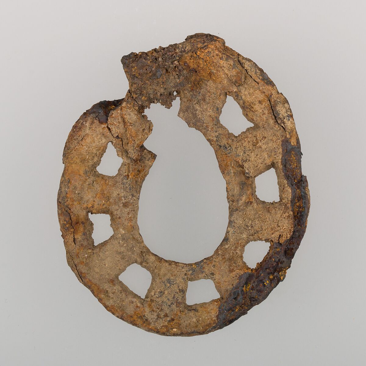 Sword Guard (Tsuba), Iron, Japanese 