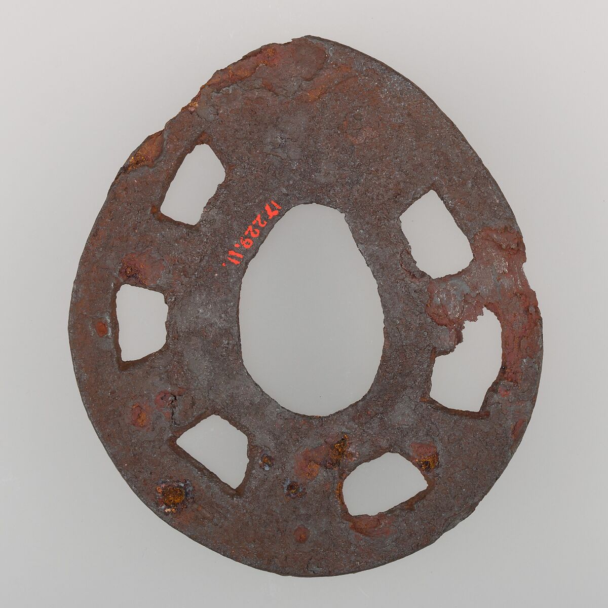 Sword Guard (Tsuba), Iron, Japanese