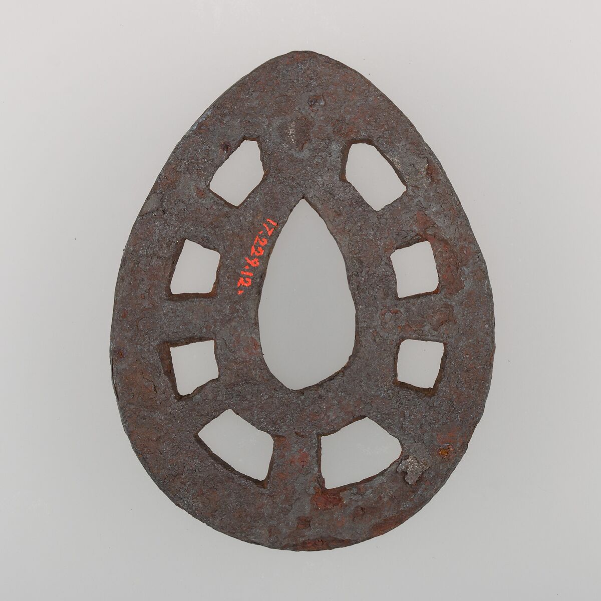 Sword Guard (Tsuba), Iron, Japanese