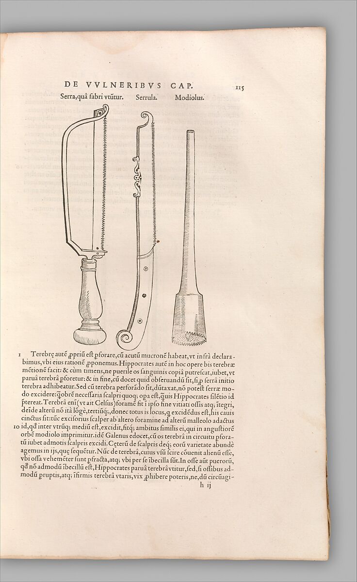 Chirurgia è Graeco in Latinum conversa, Vido Vidio Florentino interprete, Guido Guidi (Florence 1509–1569 Pisa), Printed book with 210 woodcut illustrations
